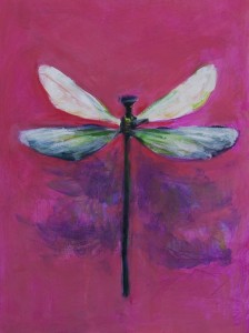 Dragonfly on Pink